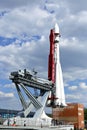 The rocket Vostok on the launch pad Royalty Free Stock Photo